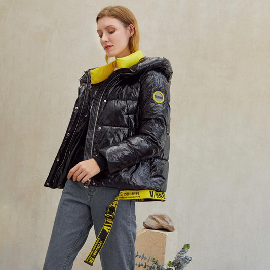 Short Women Winter Coat | Warm Hooded Parka by LateurGo