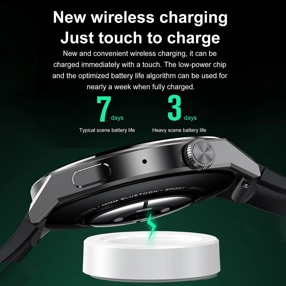 Xiaomi NFC Smartwatch Men GT3 Pro AMOLED 390*390 HD Screen Heart Rate Bluetooth Call IP68 Waterproof