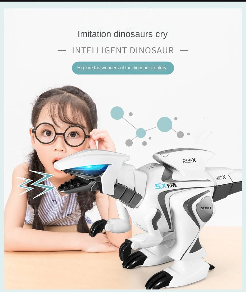 Educational toy: LateurGo dinosaur robot with remote control programming