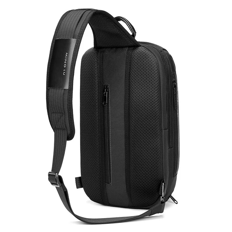 LateurGo Anti-Theft Waterproof Shoulder Chest Crossbody Sling Bag for Men