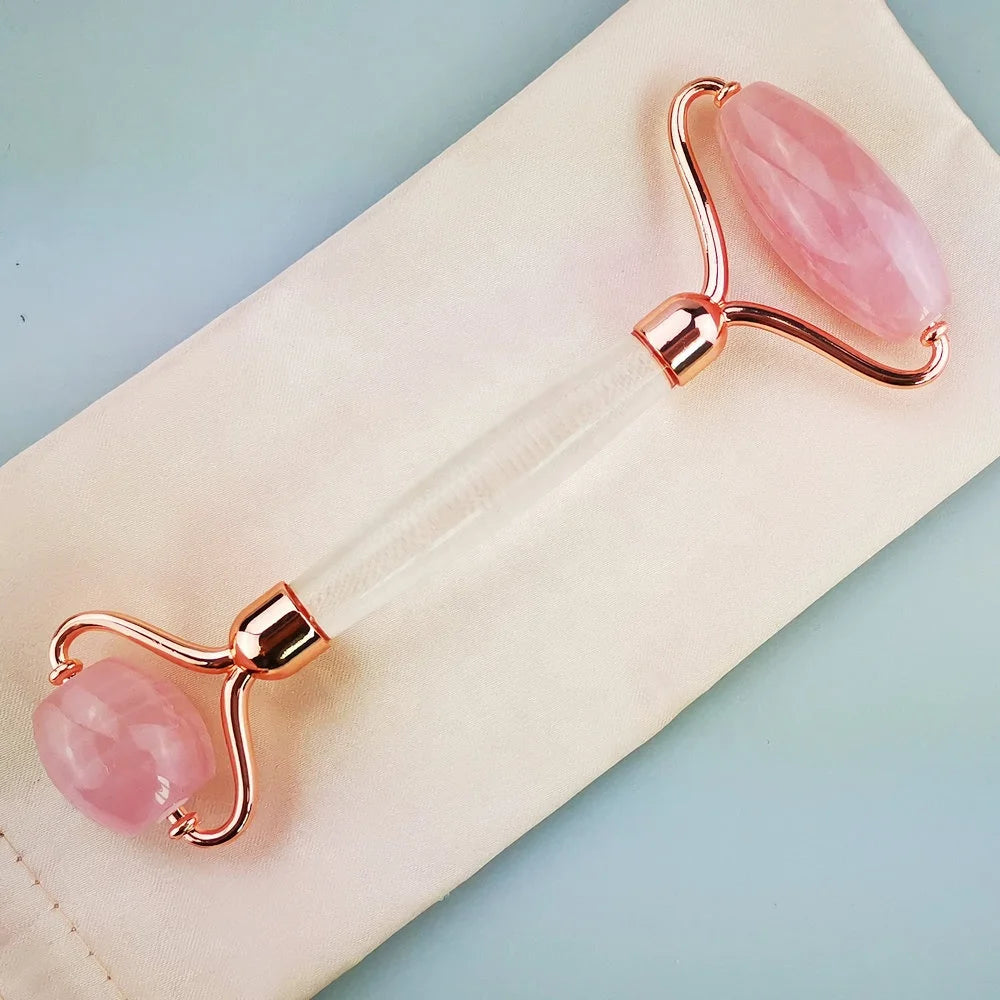 Rose Quartz Facial Jade Roller | Skincare Tool