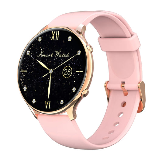 DM05 Ultra-Thin Alloy Gold Round Lady Smartwatch