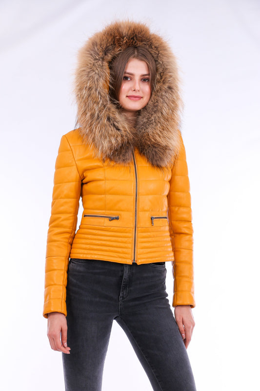 LateurGo Anoraq Quilted Leather Jacket for Men