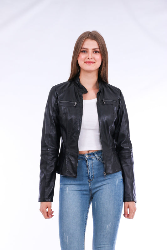 LateurGo Venici Leather Biker Jacket