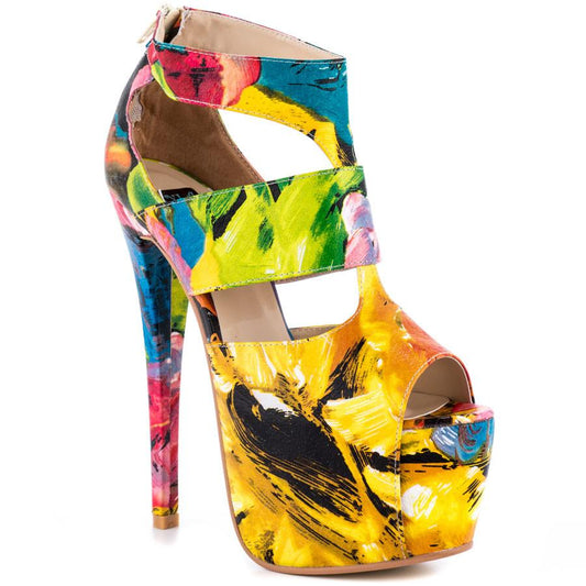 Leather Platform Heels | Womens Fashion Sandal