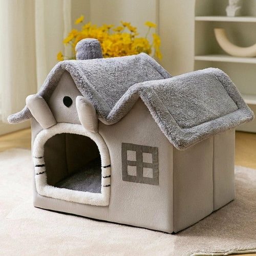 Removable Roof Plush Pet House | LateurGo