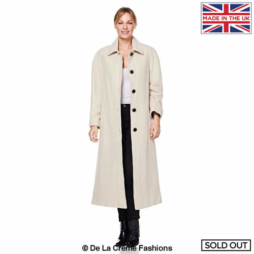 LateurGo Curve Wool & Cashmere Blend Plus Size Long Coat