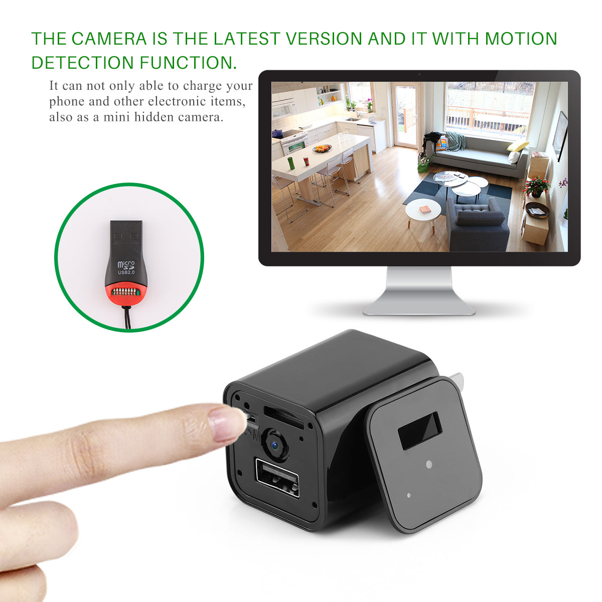 HD 1080P Hidden Camera USB Charger | Home Security