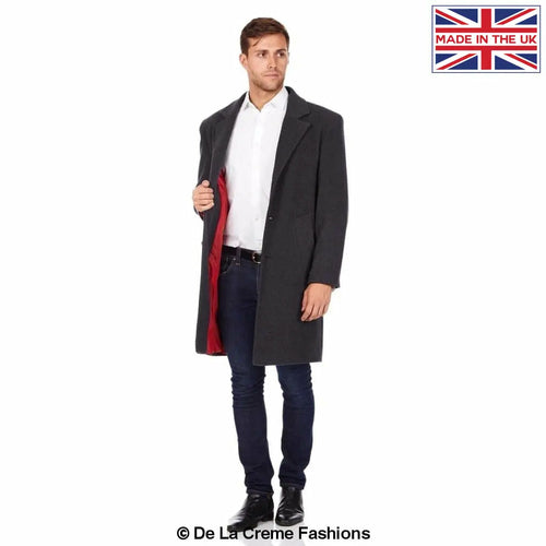 LateurGo Wool & Cashmere Blend Formal Security Overcoat - Classic and Elegant