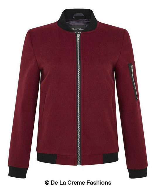 LateurGo Women's Long Sleeve Varsity Bomber Jacket