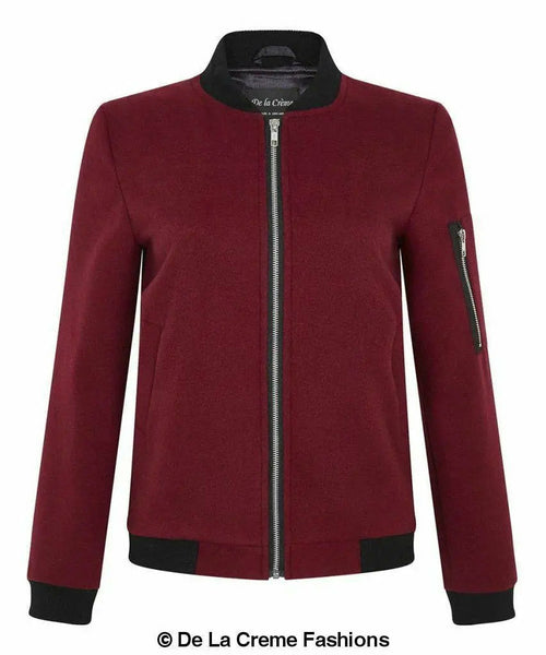 LateurGo Women's Long Sleeve Varsity Bomber Jacket