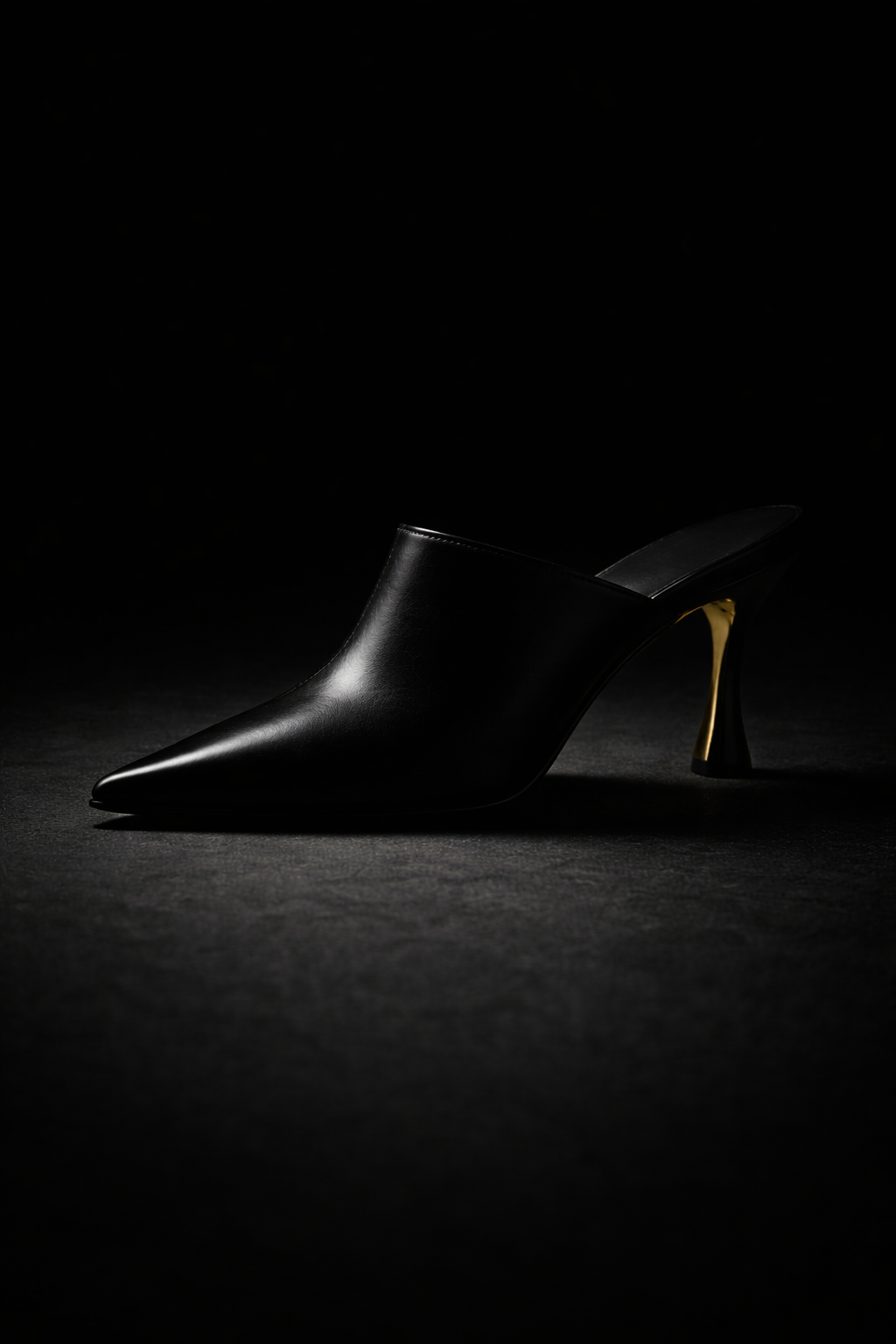 Artistic editorial image of Maison Verge™ Evening Mule emphasizing refined evening elegance.