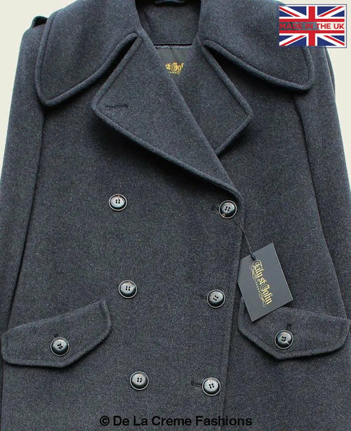 LateurGo Women's Double Breasted Wool & Cashmere Blend Long Coat - Luxurious Warmth