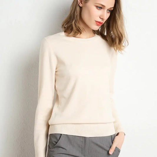 Knitted pullover women sweater