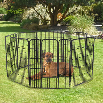 LateurGo PawHut PawsPlay Heavy Duty Metal Pet Playpen