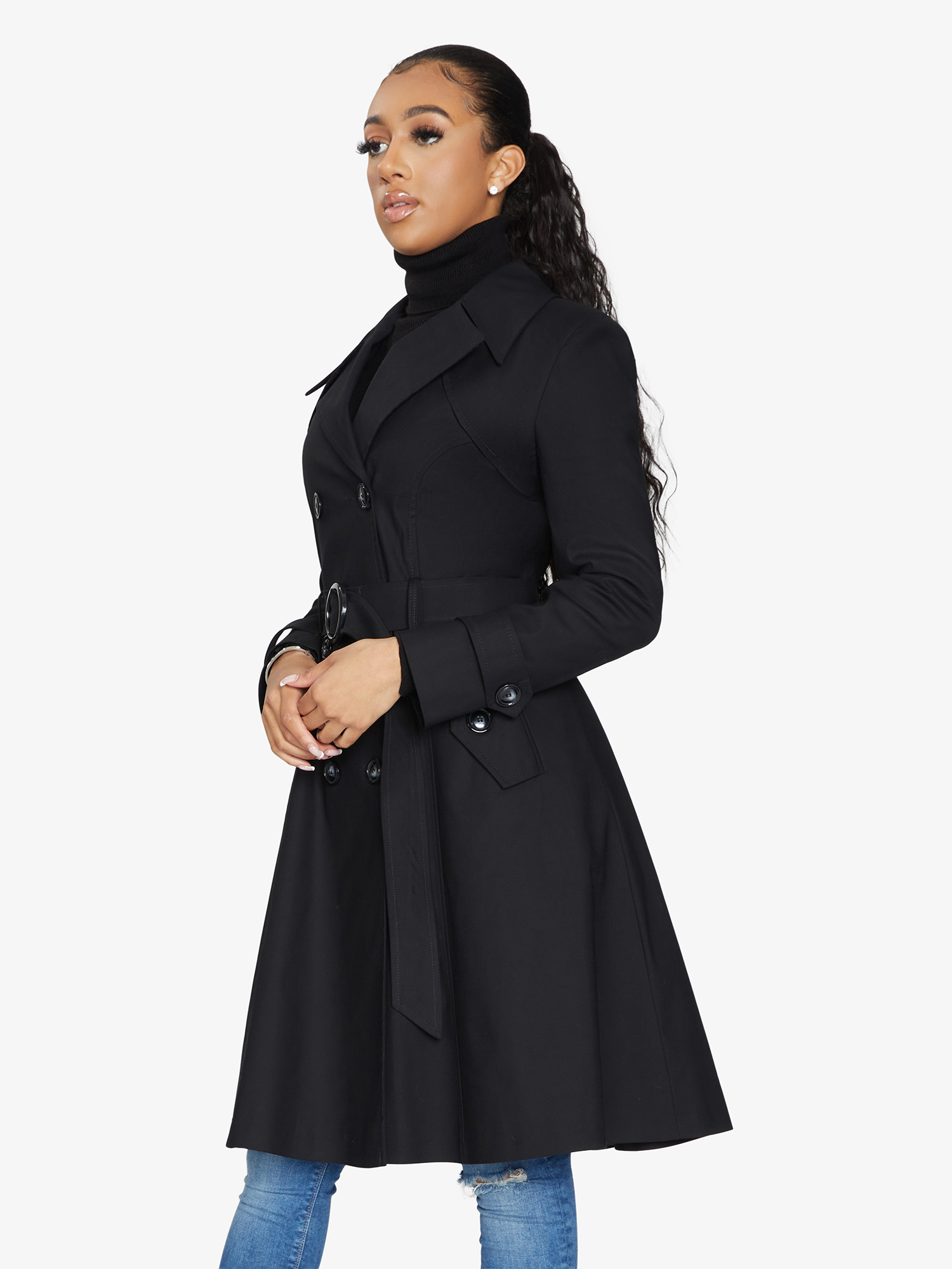 Online Double Breasted Trench Coat for Women | LateurGo 