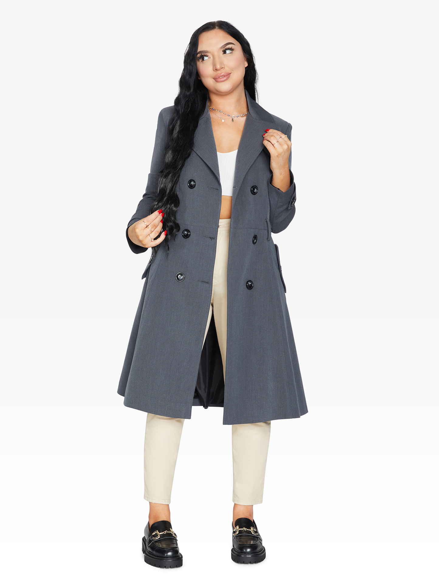 Online Double Breasted Trench Coat for Women | LateurGo 