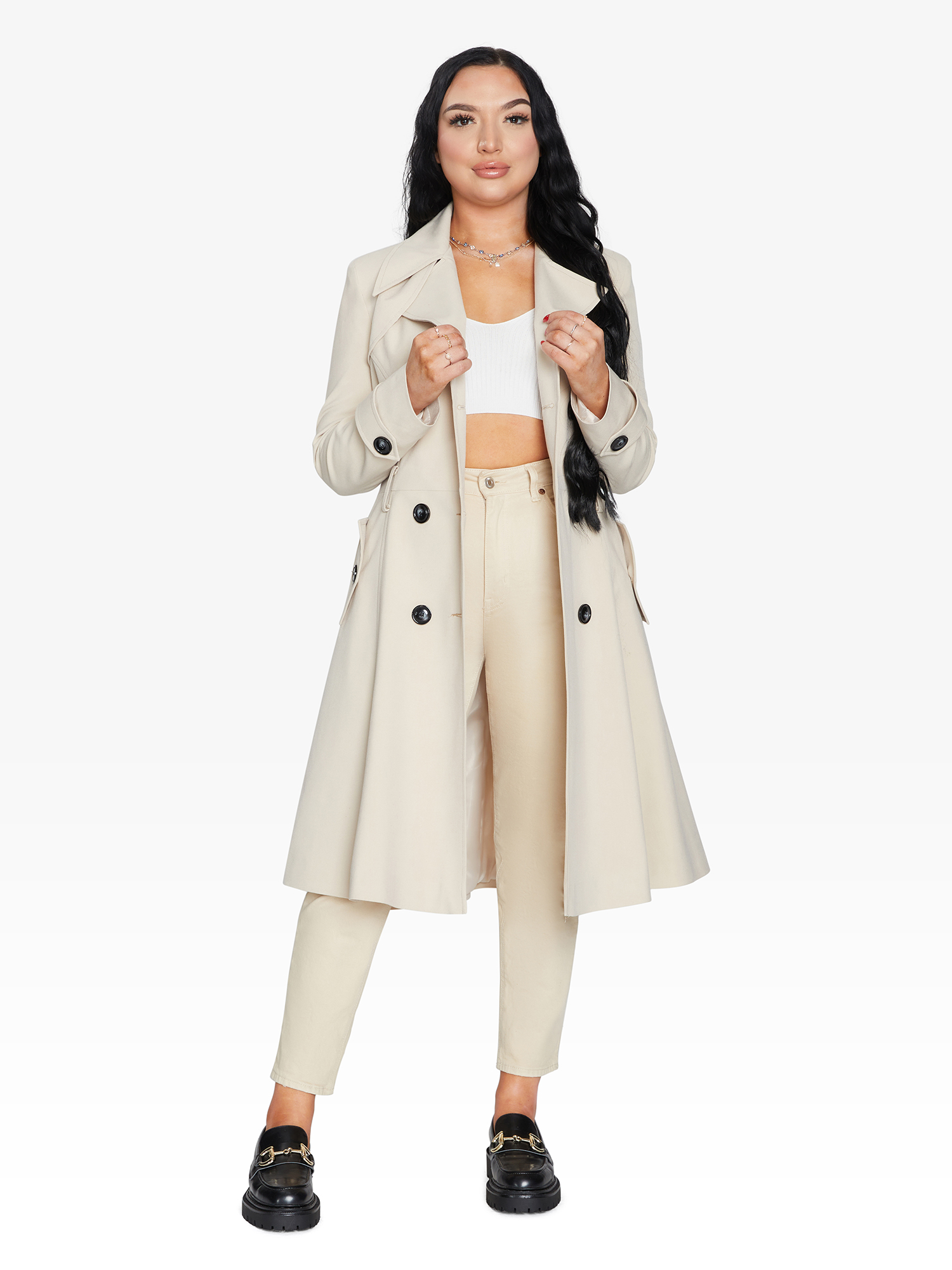 Online Double Breasted Trench Coat for Women | LateurGo 