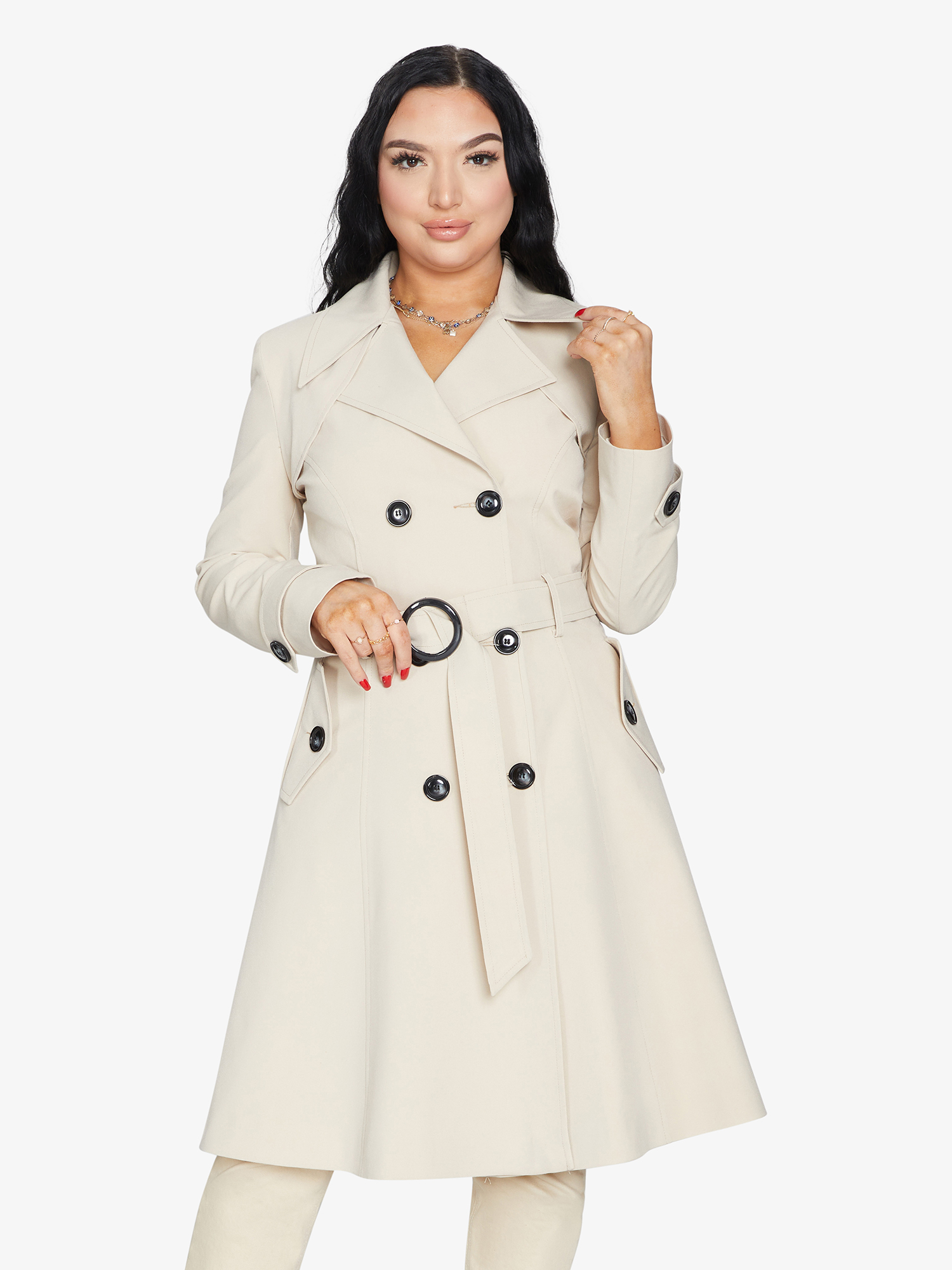 Online Double Breasted Trench Coat for Women | LateurGo 