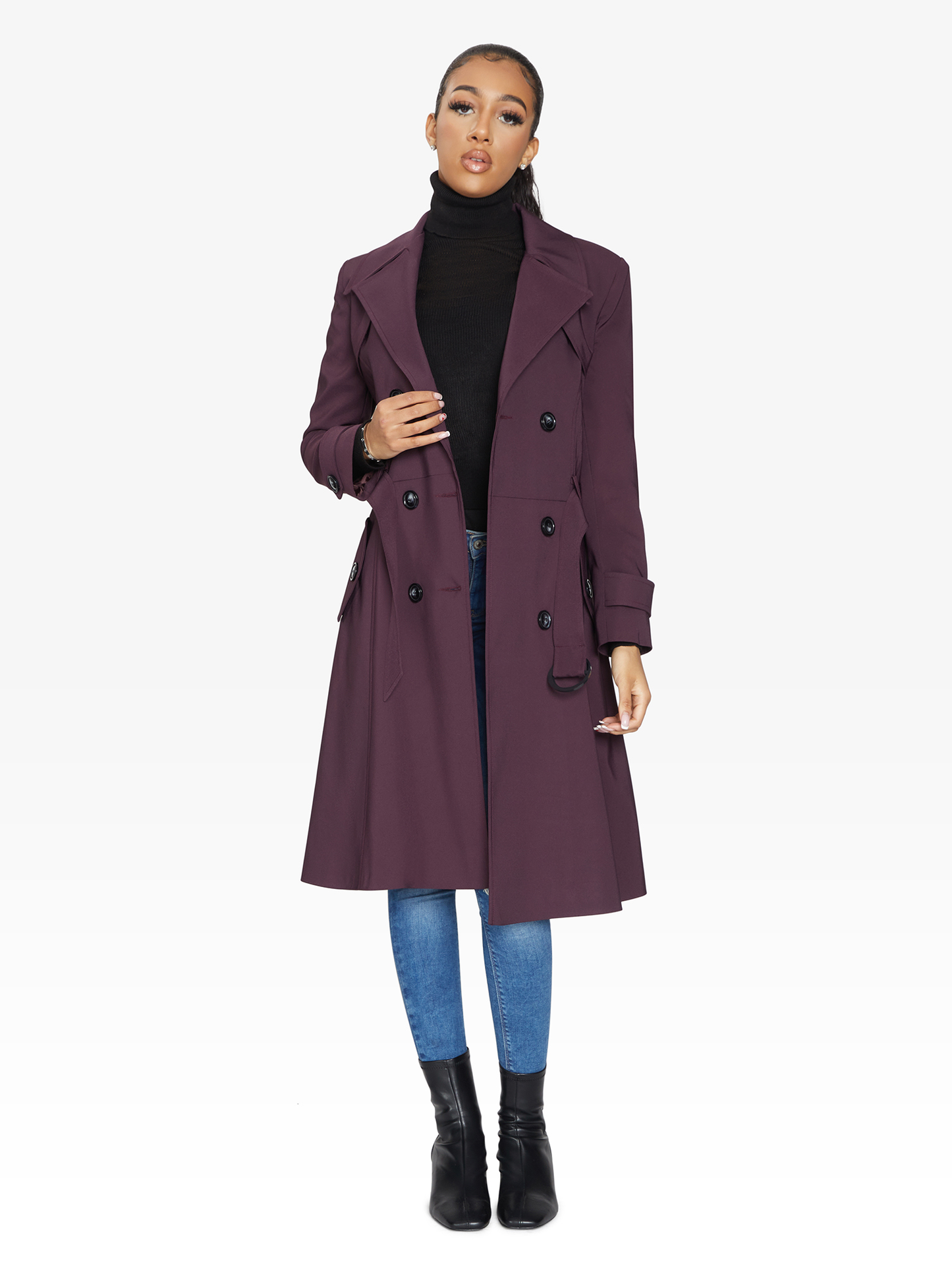 Online Double Breasted Trench Coat for Women | LateurGo 