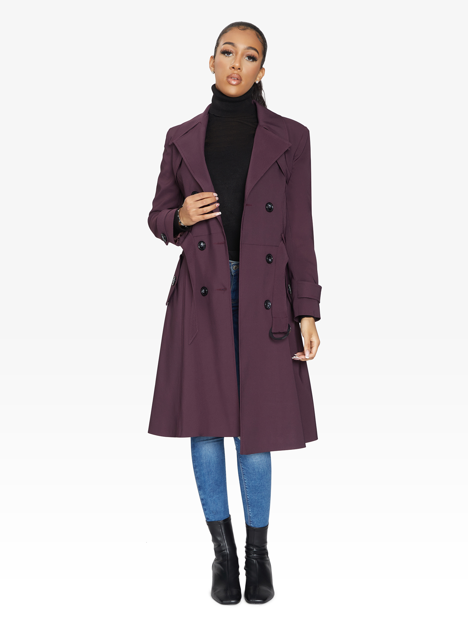 Online Double Breasted Trench Coat for Women | LateurGo 