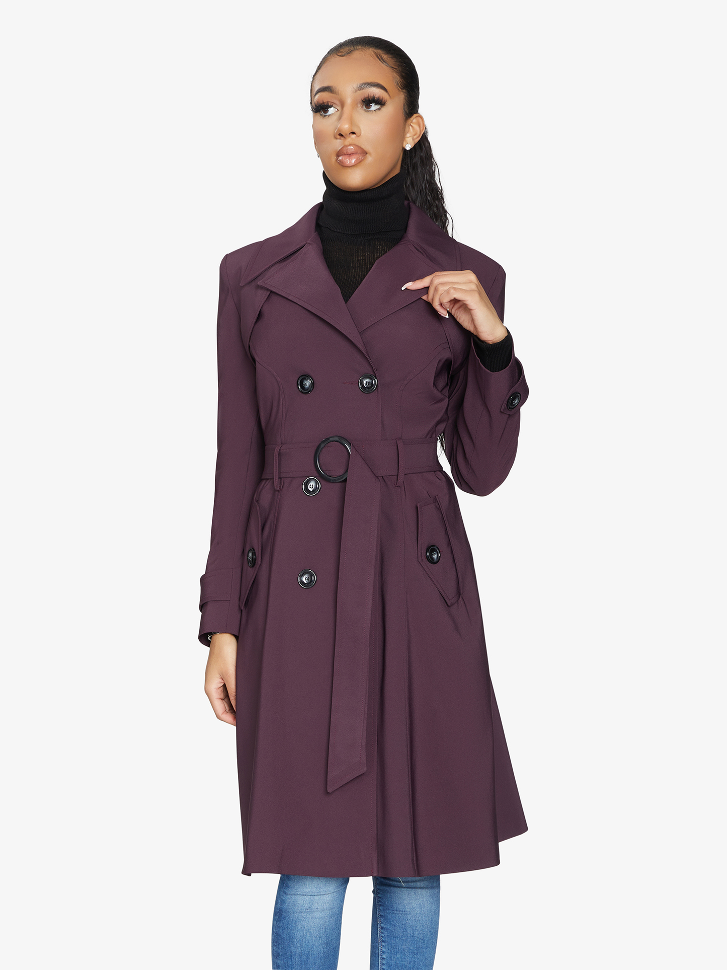 Online Double Breasted Trench Coat for Women | LateurGo 