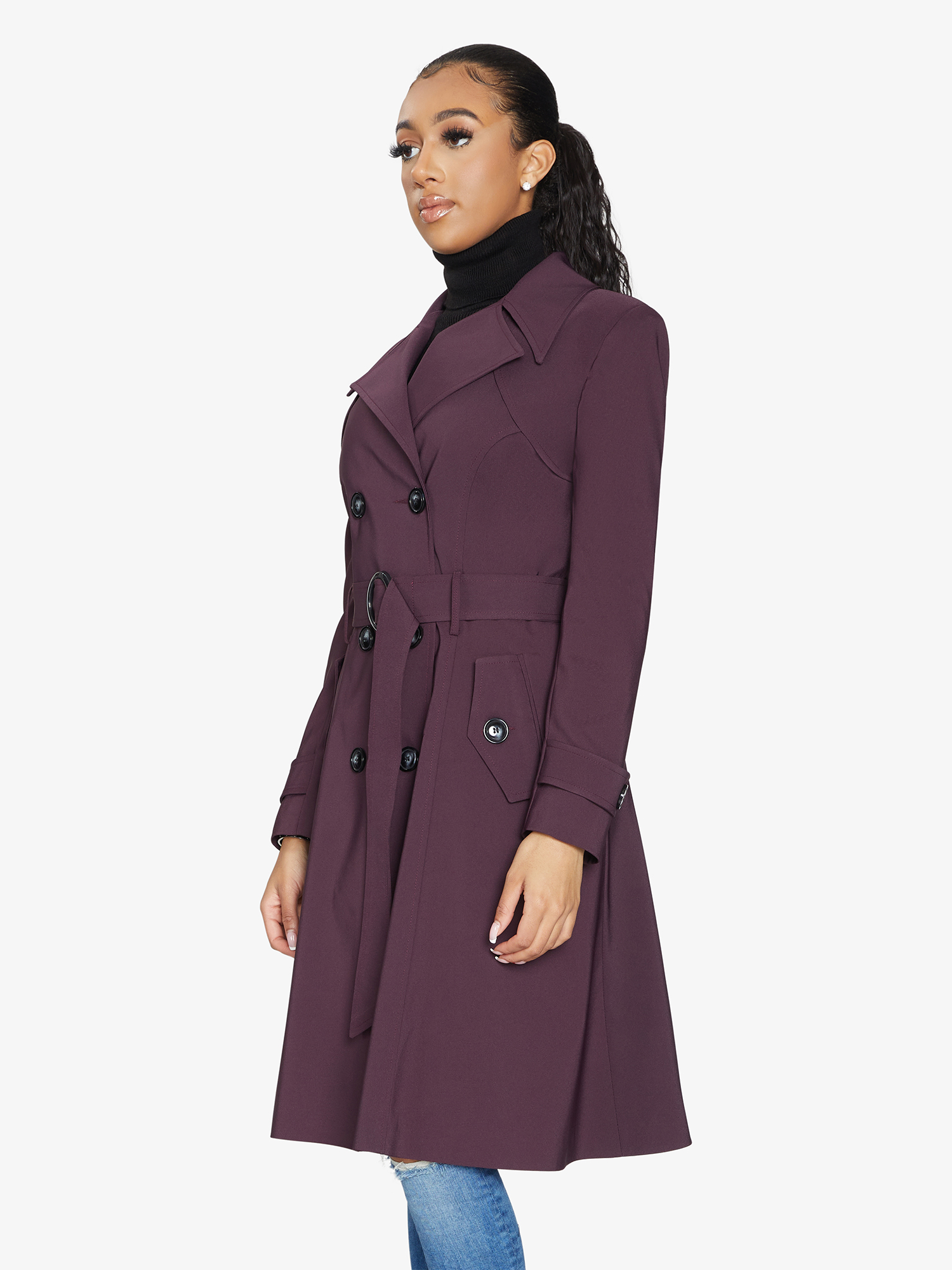 Online Double Breasted Trench Coat for Women | LateurGo 