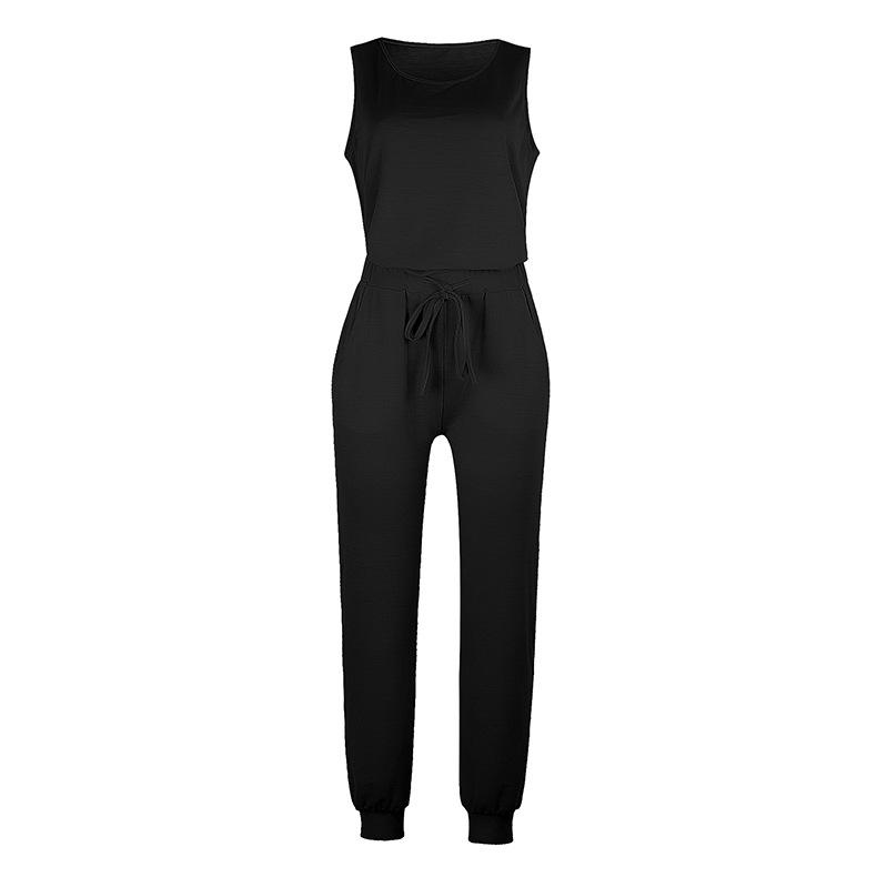 LateurGo Women's Sleeveless Top Shirt and Pants Casual Two Piece Set