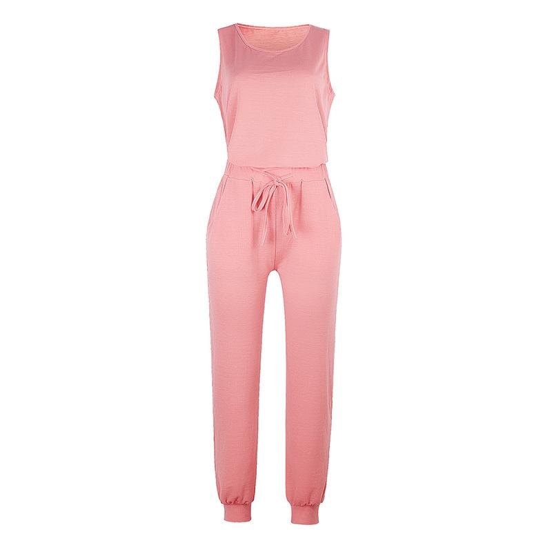 LateurGo Women's Sleeveless Top Shirt and Pants Casual Two Piece Set