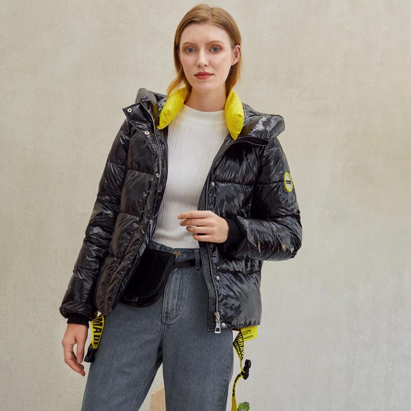 Short Women Winter Coat | Warm Hooded Parka by LateurGo