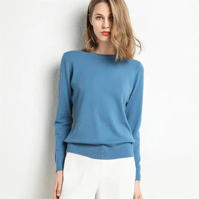 Knitted pullover women sweater