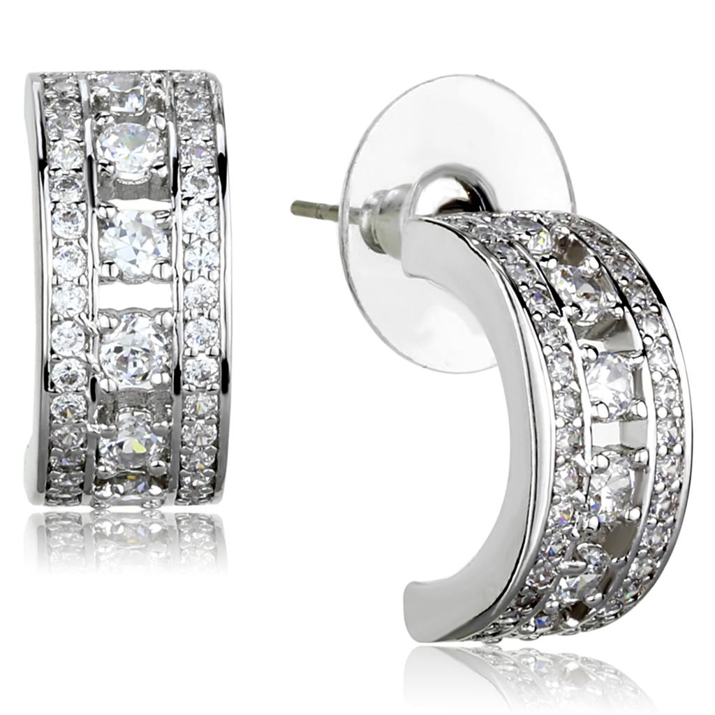  Rhodium Brass Jewelry Sets with AAA Grade CZ | LateurGo