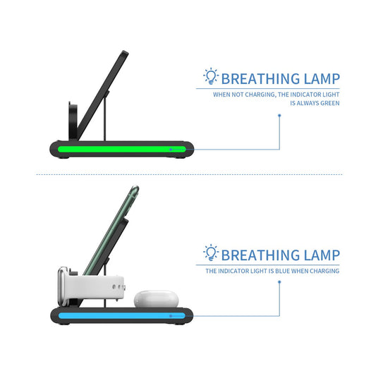 Magnetic Power Tiles | 4 in 1 Wireless Charging 