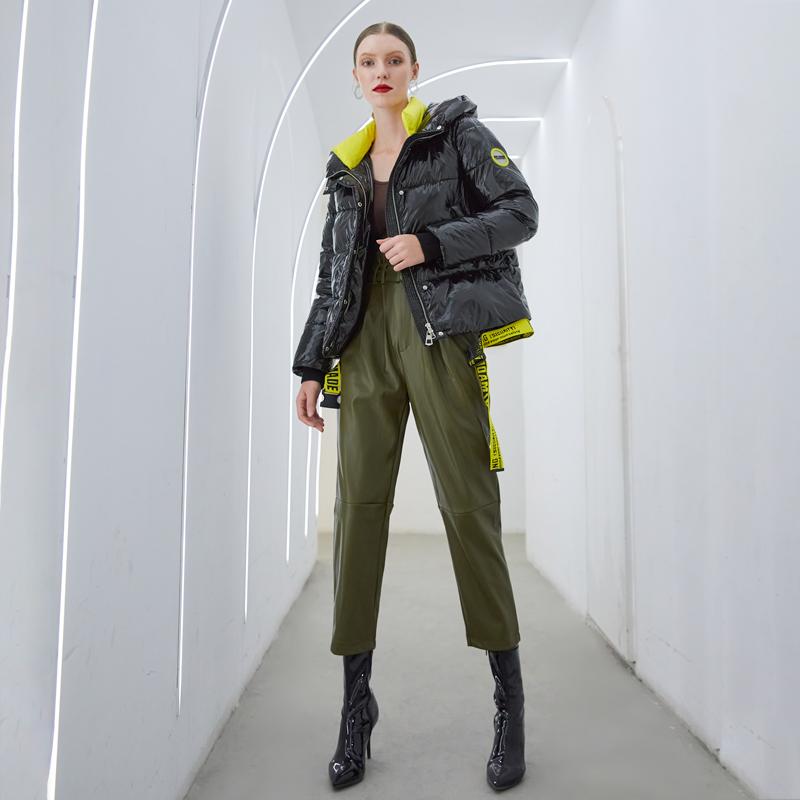 Short Women Winter Coat | Warm Hooded Parka by LateurGo