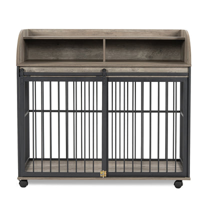 44 inch heavy duty large dog crate furniture - LateurGo