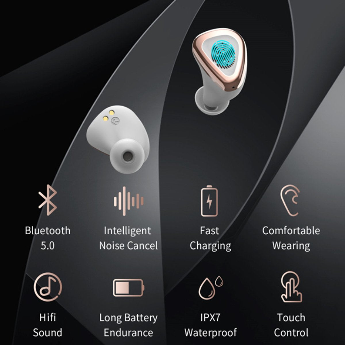 Ladybug 2 in 1 Bluetooth Ear-Pods and charger