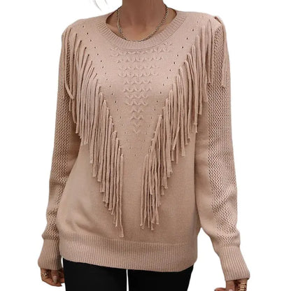 LateurGo Women's Tassels Autumn Sweater