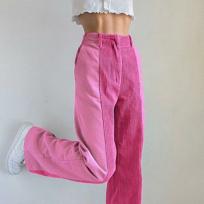 Clothing | Women's Patchwork Corduroy Trousers 