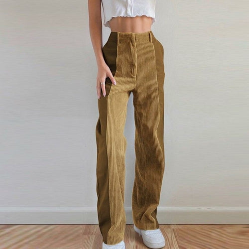Clothing | Women's Patchwork Corduroy Trousers 