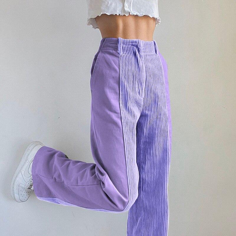 Clothing | Women's Patchwork Corduroy Trousers 