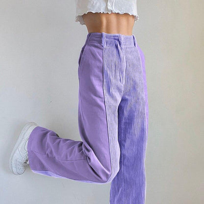 Clothing | Women's Patchwork Corduroy Trousers 