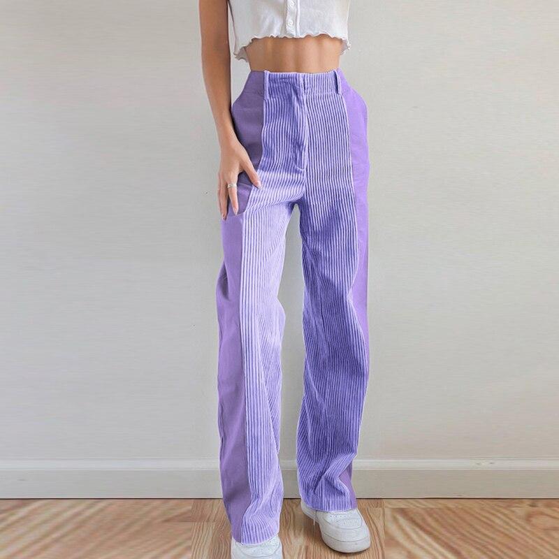 Clothing | Women's Patchwork Corduroy Trousers 