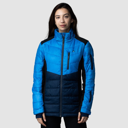 Women Blue EcoDown Jacket | Outdoor Sportswear