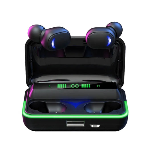 LateurGo kid's silicone stereo earbuds featuring a power bank, TWS technology for hands-free wireless listening