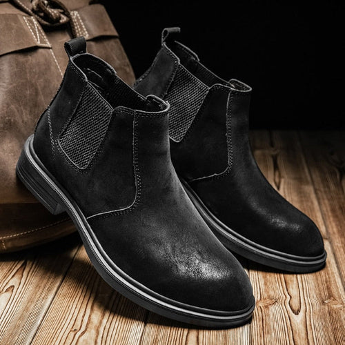 Men's Vegan Leather Angle Boots | Stylish Footwear 