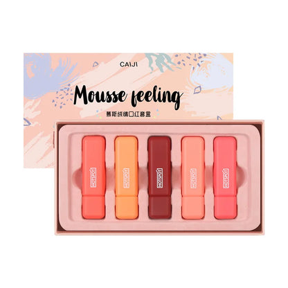5 Vibrant Colors Shimmering Glaze Lip Gloss Set