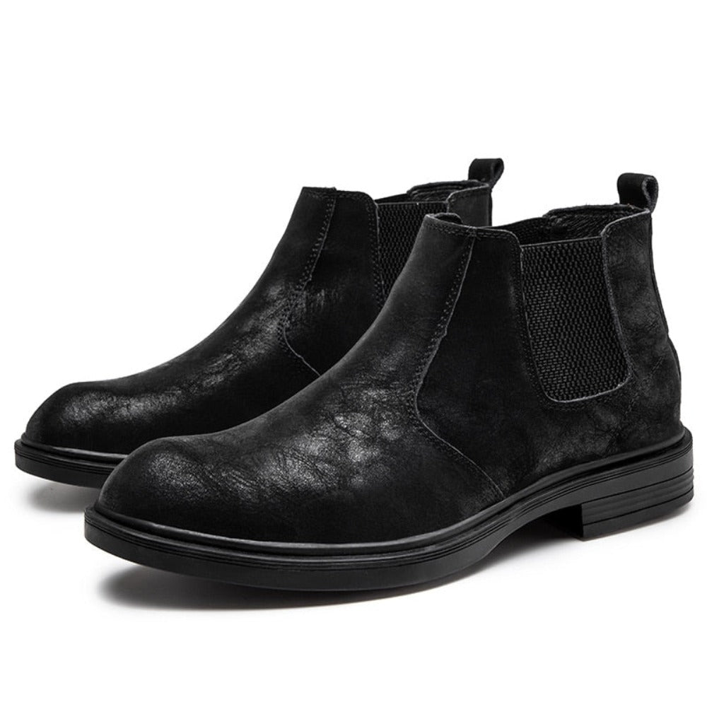 Men's Vegan Leather Angle Boots | Stylish Footwear 