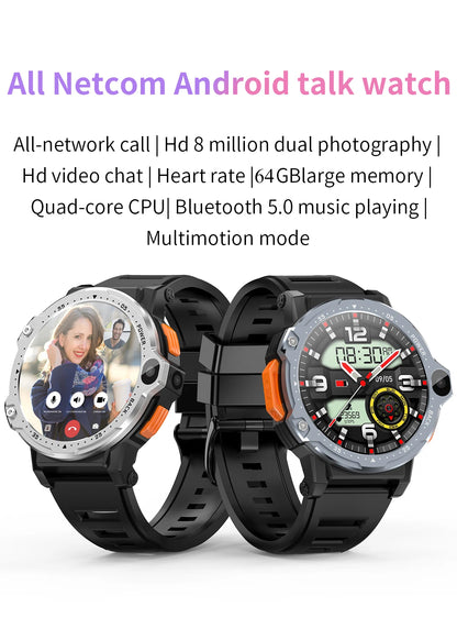 4G Android smartwatch with SIM slot, GPS, and HD camera by LateurGo