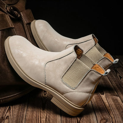 Men's Vegan Leather Angle Boots | Stylish Footwear 