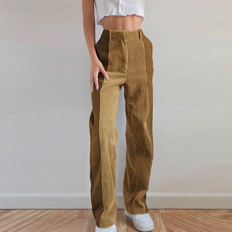 Clothing | Women's Patchwork Corduroy Trousers 